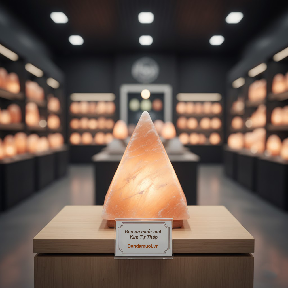 Đèn đá muối hình Kim Tự Tháp – Món quà đầy ý nghĩa