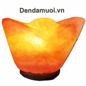 Đèn Đá Muối Chế Tác Hình Nén Vàng