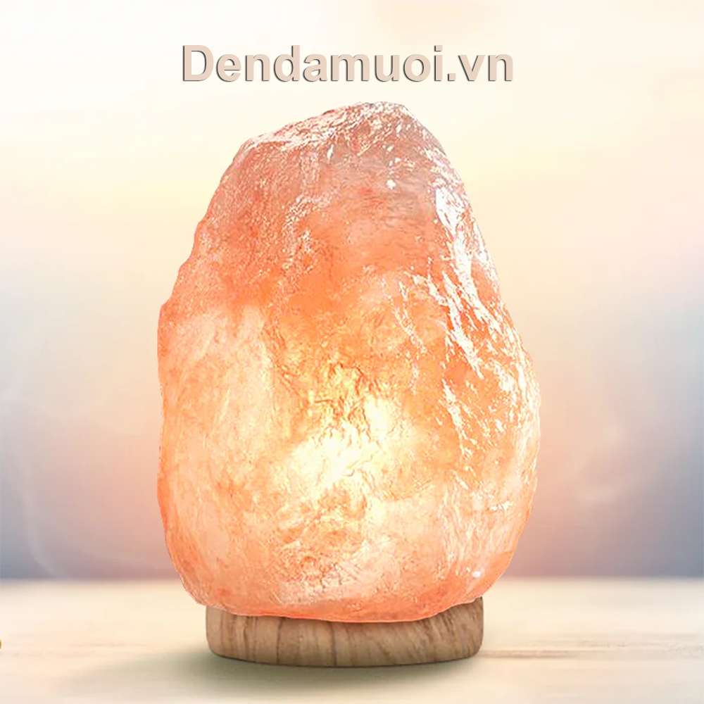 Đèn đá muối Himalaya kiểu dáng tự nhiên